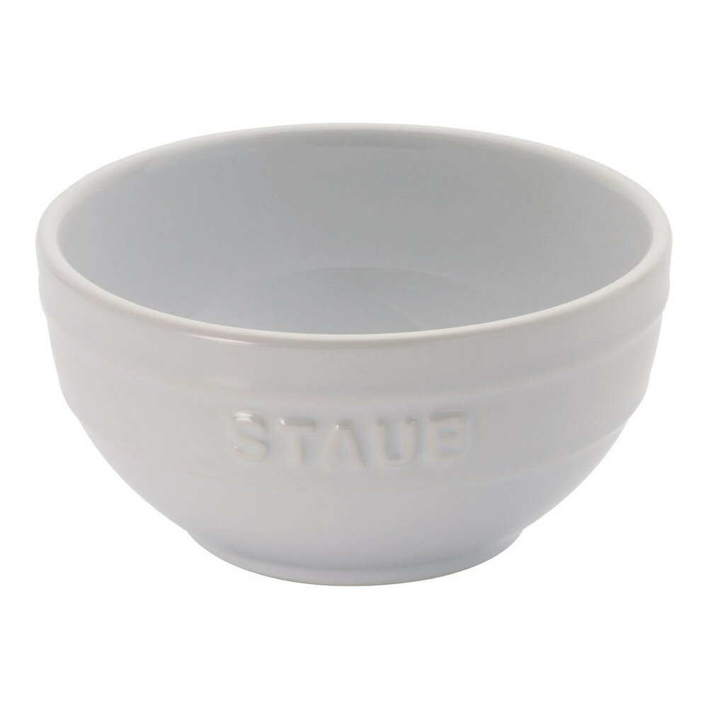 ストウブ セラミック ラウンドボール12cm ホワイト [ 内径:116 x 52mm0.4L ] [ 料理道具 ] | キッチン 台所 飲食店 おしゃれ かわいい 自宅用 贈り物