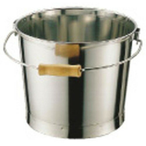 18-8プレスバケツ (目盛付) 10l [ 内径:280 x 深さ:230mm 10L ] [ 給食道具 ] | 給食 社食 配膳 飲食店 厨房 レストラン 業務用