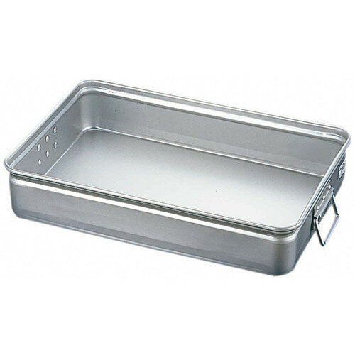 アルミ手付番重 中 110 [ 間口:468 x 奥行:348 x H110mm ] [ 料理道具 ] | 厨房 飲食店 給食 社食 レストラン 業務用