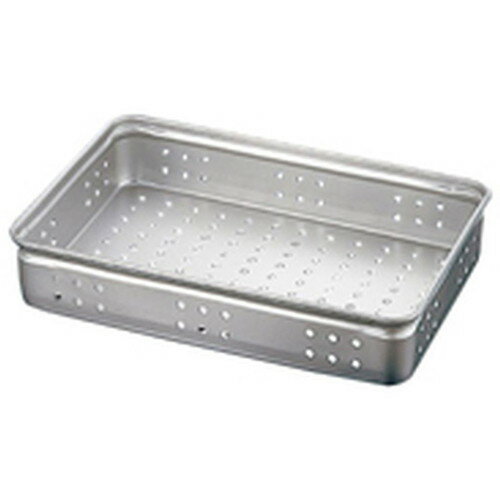 アルミ穴明番重 大 140 [ 間口:550 x 奥行:370 x H140mm ] [ 料理道具 ] | 厨房 飲食店 給食 社食 レストラン 業務用