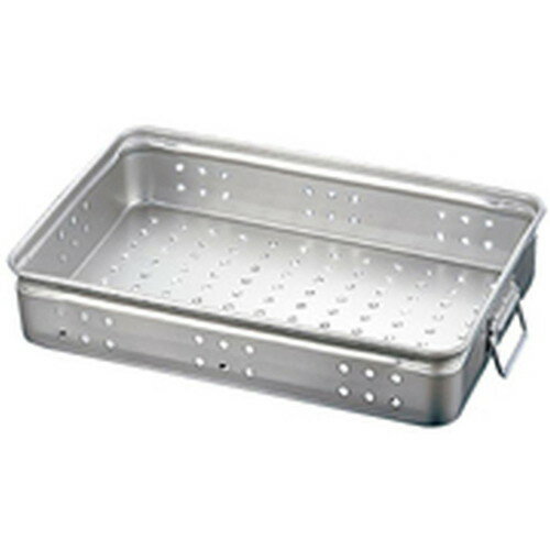 アルミ穴明手付番重 大 140 [ 間口:550 x 奥行:370 x H140mm ] [ 料理道具 ] | 厨房 飲食店 給食 社食 レストラン 業務用