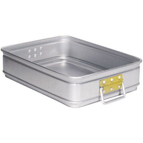 アルミ カラーハンドル番重 大 110 金 [ 間口:550 x 奥行:370 x H115mm ] [ 料理道具 ] | 厨房 飲食店 給食 社食 レストラン 業務用