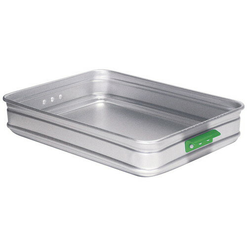 アルミ カラーハンドル番重 大 80 (板取手)緑 [ 間口:550 x 奥行:370 x H85mm ] [ 料理道具 ] | 厨房 ..