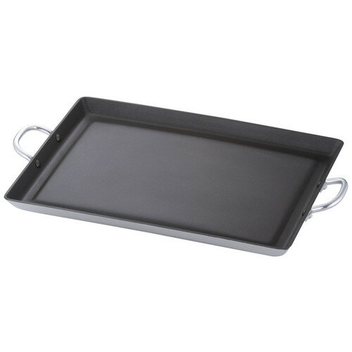 TKGアルミノンステック グリルプレート S 450 x 320 [ 幅:450 x 奥行:320 x H30mm ] [ 料理道具 ] | 厨房 キッチン 飲食店 ホテル レストラン 業務用