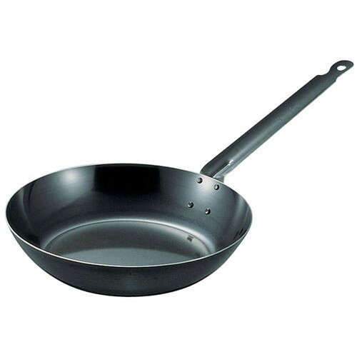 SA鉄黒皮厚板フライパン 45cm [ 内径:446 x 深さ:94mm 底径:330mm ] [ 料理道具 ] | 厨房 キッチン 飲食店 ホテル レストラン 業務用