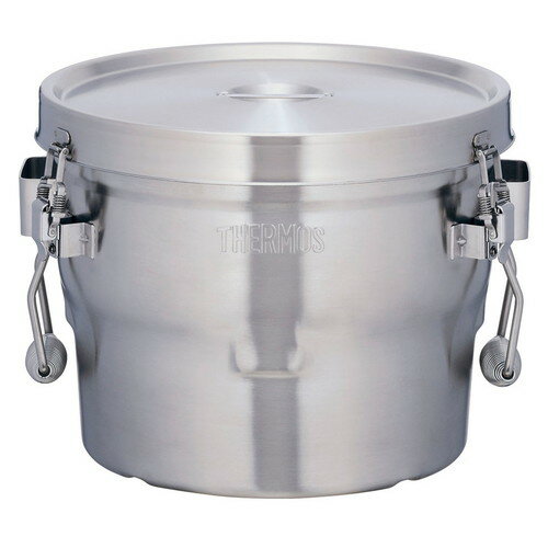 THERMOS 18-8高性能保温食缶(シャトルドラム) GBB-10CP [ 幅:350 x 奥行:345 x H255mm 10L ] [ 給食道具 ] | 給食 社食 配膳 飲食店 厨房 レストラン 業務用