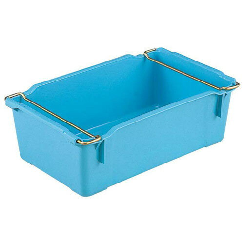 サンコー 大型トロ函-4 ハンドル付 ブルー [ (外寸)幅:632 x 奥行:406 x H211mm 内容量:40.7L ] [ 店舗備品 ] | 飲食店 店舗 倉庫 保管 農業 漁業 業務用