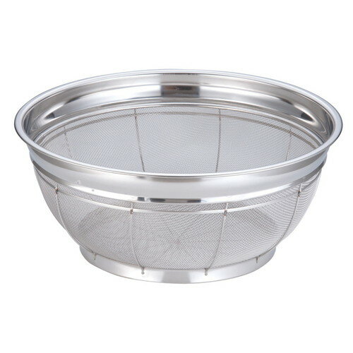 硅胶容器 - SA18-8浅型ざる 46cm [ 外径:488 x 深さ:187mm ] [ 料理道具 ] | 飲食店 ホテル レストラン 和食 洋食 中華 キッチン 業務用