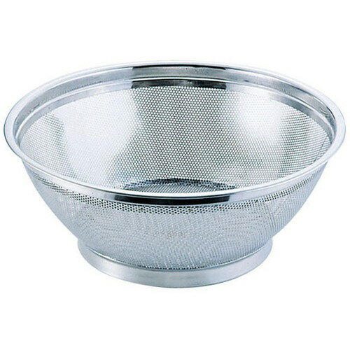 [商品名]　UK18-8パンチング浅型ざる 50cm[素材]　18-8ステンレス[寸法]　外径:525 x H220mm [産地]日本[パンチングシリーズの特長]ほつれがなく針金が折れて、食品に混入する心配がない。カスがつまりにくく、水だけ...
