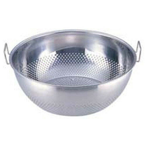UK18-8パンチング 手付浅型ザル 33cm [ 外径:355 x H130mm ] [ 料理道具 ] | 飲食店 ホテル レストラン 和食 洋食 中華 キッチン 業務用