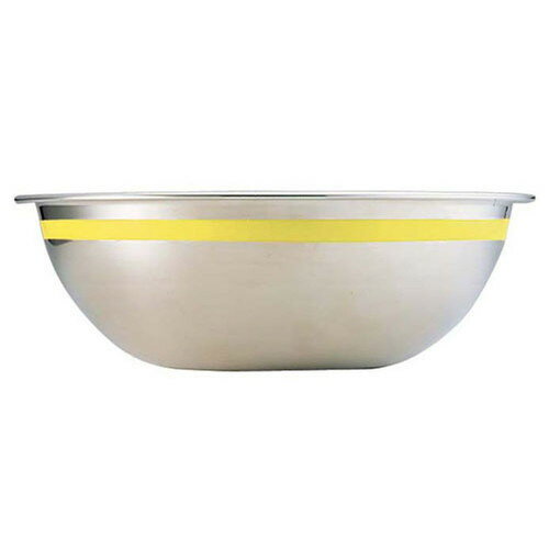 Stainless - TKG 18-8 カラーラインボール 21cm イエロー [ 深さ:83mm 容量:2.2L ] [ 料理道具 ] | 飲食店 ホテル レストラン 和食 洋食 中華 キッチン 業務用