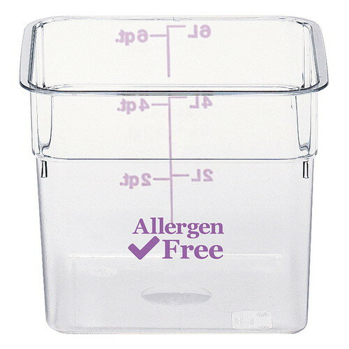 キャンブロ アレルゲンフリーコンテナー(蓋なし) パープル 18SFSCW441 [ 内寸間口:285 x 奥行:285 x 深さ:320mm容量:17.2L ] [ 保存容器 ] | 給食 飲食店 厨房 アレルギー対応 業務用(3.0)