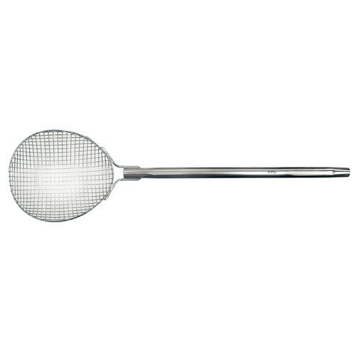 ののじ 18-8調理用丸型すくいカゴ 中 粗め(11mm目)KGA-003M 柄長 600 [ 間口:275 x 奥行:245mm 柄長:600mm ] [ 料理道具 ] | 給食 社食 飲食店 厨房 レストラン 業務用