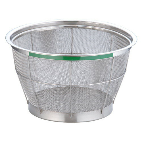 TKG NEWマンモス カラー 深型ざる 30cm グリーン [ 外径:325 x 深さ:180mm 容量:4升 ] [ 料理道具 ] | 飲食店 ホテル レストラン 和食 洋食 中華 キッチン 業務用