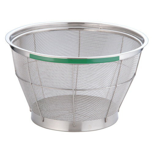 TKG NEWマンモス カラー 深型ざる 33cm グリーン [ 外径:350 x 深さ:200mm 容量:5升 ] [ 料理道具 ] | 飲食店 ホテル レストラン 和食 洋食 中華 キッチン 業務用