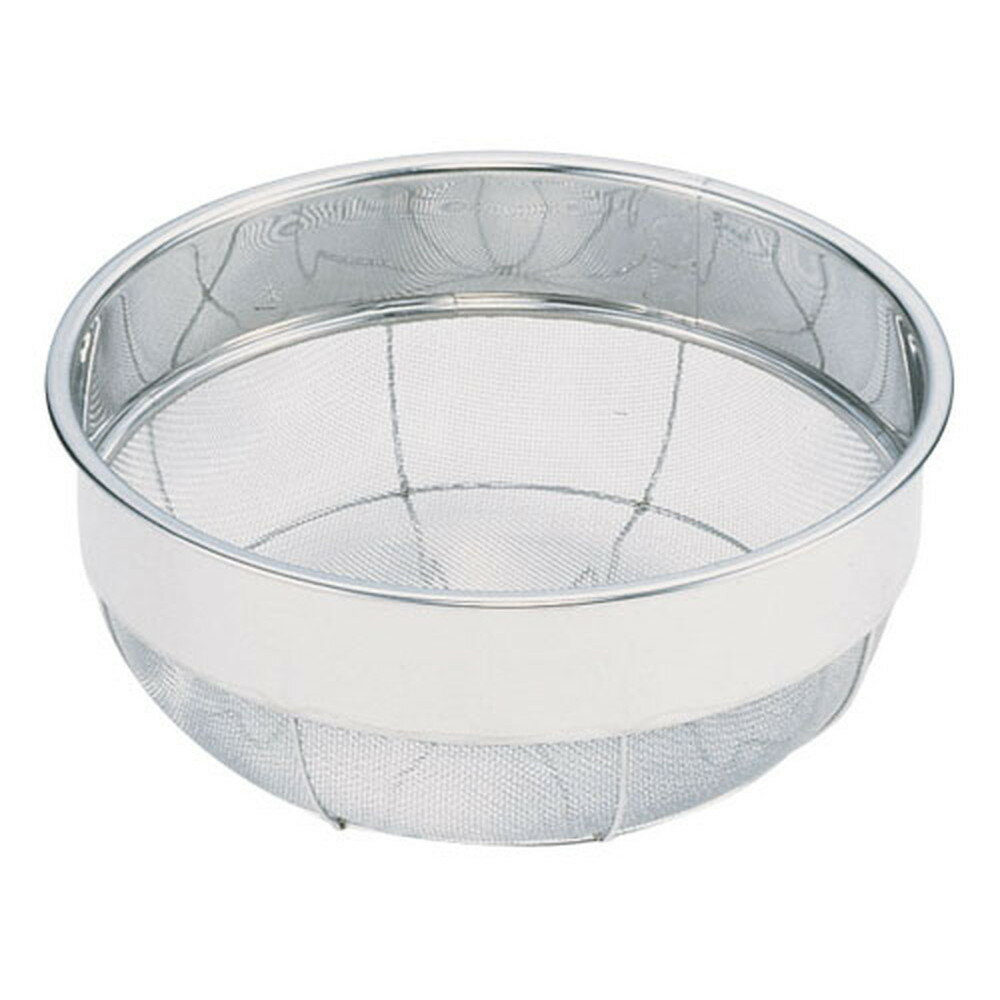18-8広巾ざる(11メッシュ) 40cm [ 外径:400 x H181mm ] [ 調理器具 ] | 厨房用品 飲食店 キッチン 料理道具 業務用
