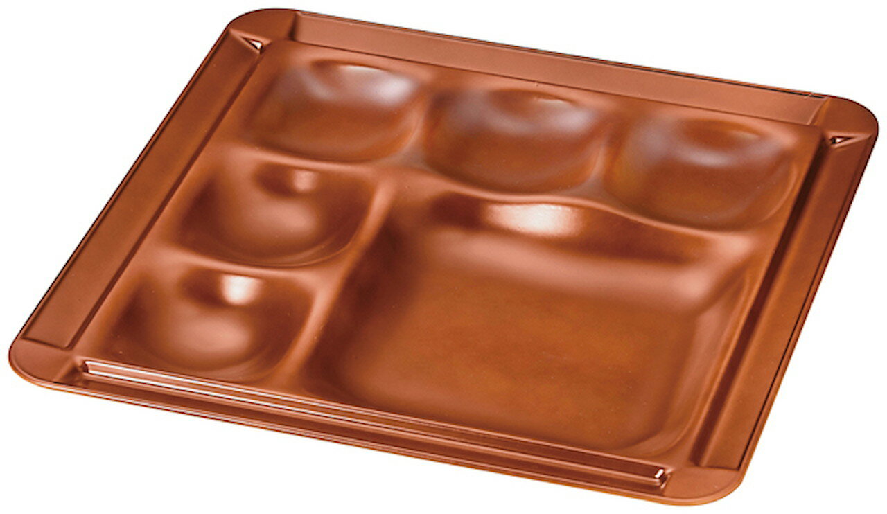 耐30cm角渕付1/5プレート ブラウン（裏黒） [300×300×28mm 317g] | SNS インスタ映え おしゃれ かわいい かっこいい 和カフェ おうちカフェ 器 食器 業務用 贈答 プレゼント ギフト シンプル モダン お祝い セット 軽い 割れない