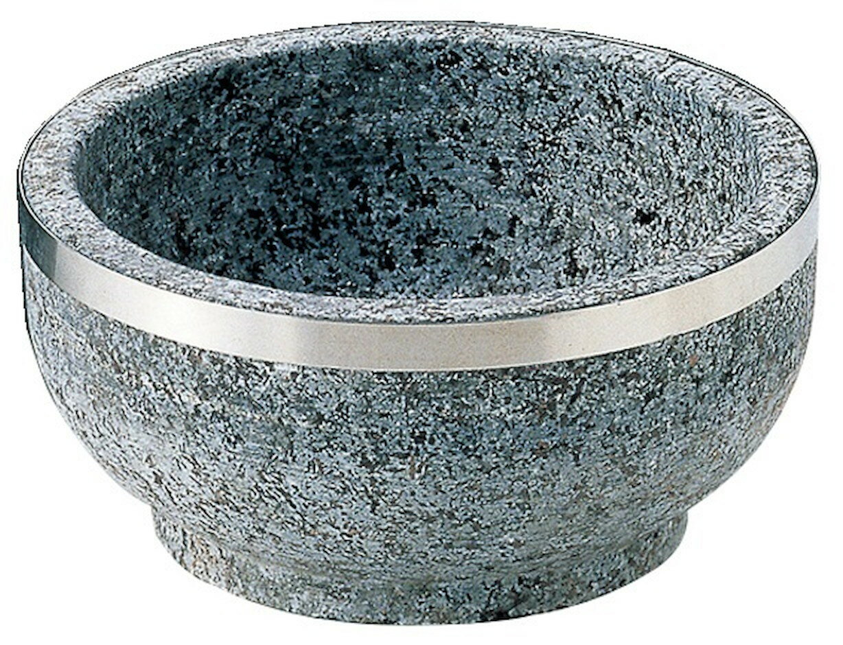 19cm ステン巻き石焼ビビンバ [193×75mm] | SNS インスタ映え 懐石料理 会席料理 器 食器 業務用 一人鍋 卓上鍋 韓国 ビビンバ