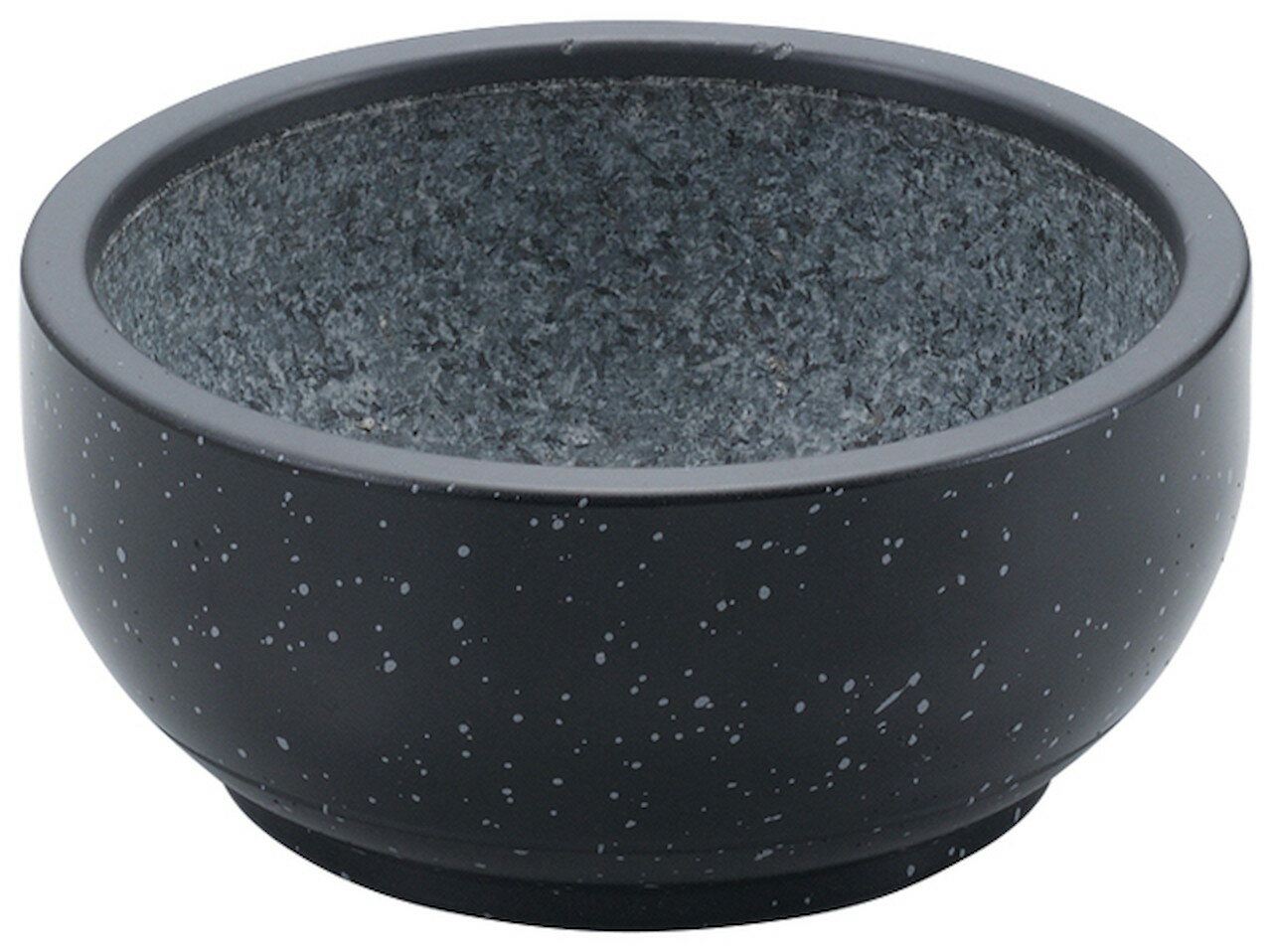 21cm石焼ビビンバアルミ枠付黒直火用 [210×85mm] | SNS インスタ映え 懐石料理 会席料理 器 食器 業務用 一人鍋 卓上鍋 韓国 ビビンバ