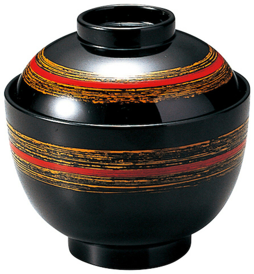 耐熱松庵小吸椀 歌舞伎カスリ内黒 [Φ93×92mm 84g] | おすすめ　業務用　イベント　おもてなし　食洗器可