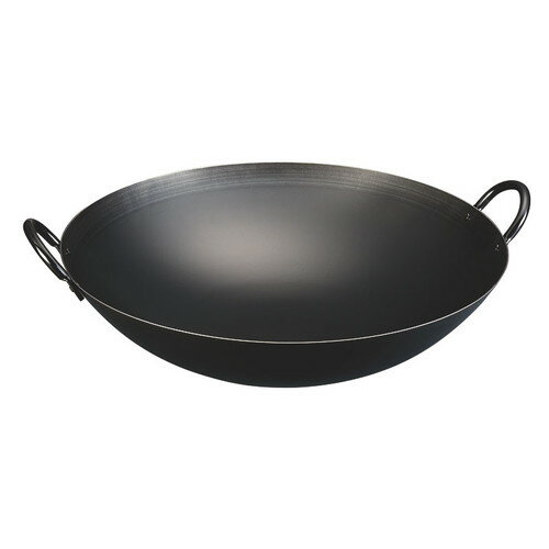 ☆ 中華鍋 ☆ 神田鉄鍋/鉄プレス両手中華鍋 51cm [ φ510 x 150mm 板厚:1.6mm ] 【 中華 レストラン ホテル 業務用 鉄分補給 】