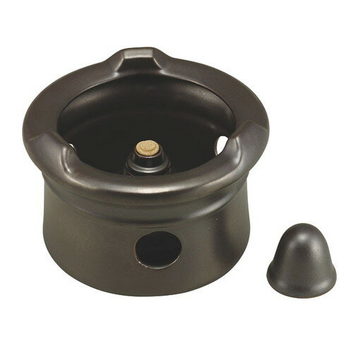 ☆ コンロ ☆ 黒釉丸型コンロアルコール用 [ 180 x H125mm ] 【 レストラン ホテル 飲食店 業務用 】