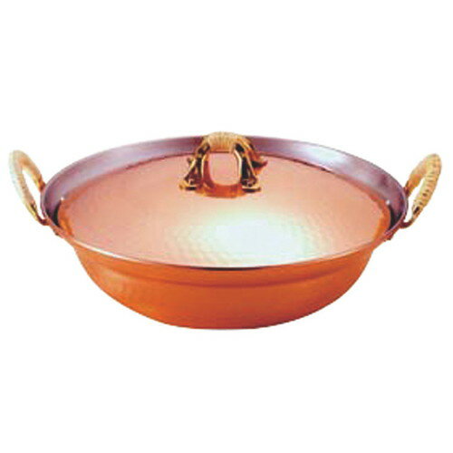 ☆ 料理演出用品 ☆ 銅槌目入れよせ鍋 24cm 1500ml [ Φ245 x H75mm ] 【 飲食店 料亭 居酒屋 業務用 】