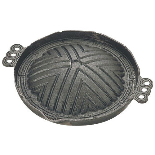 ☆ 料理演出用品 ☆ CR−17 ジンギス丸型 26cm 穴無 [ 260 x 25mm ] 【 飲食店 和食 居酒屋 北海道 業務用..