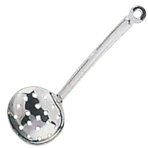 ☆ 料理演出用品 ☆ 18−8食道楽 穴明お玉 中 [ 65 x 55 x 210(柄長)mm ] 