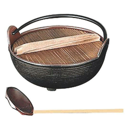 ☆ 料理演出用品 ☆ 五進 田舎鍋(内茶ホーロー) 33cm [ Φ330 x H110mm(7.5L) ] 【 飲食店 料亭 居酒屋 業務用 】