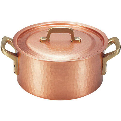 ☆ 料理道具 ☆ 新鎚器銅器 両手鍋 20cm SN-11 [ φ200 x 深さ 125mm ] 【飲食店 レストラン ホテル 厨房 業務用 】