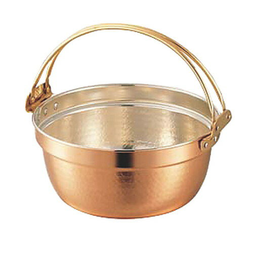 ☆ 料理道具 ☆ SW 銅料理鍋 ツル付 30cm(5.5L) [ φ300 x 深さ 135mm 板厚:1.2mm ] 【飲食店 レストラン ホテル 厨房 業務用 】
