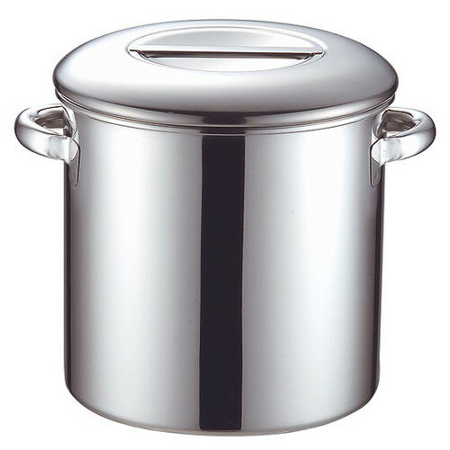 ☆ ストック 仕込み ☆ KO 18-8キッチンポット内蓋式26cm(13.7L)手付 [ φ260 x 深さ 260mm ] 【飲食店 レストラン ホテル 厨房 業務用 】