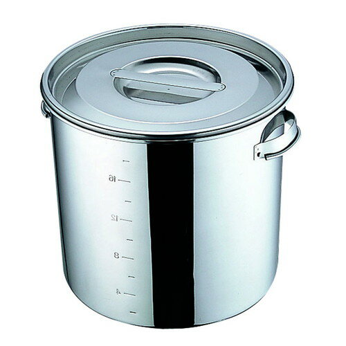 ☆ ストック 仕込み ☆ UK 丸 深型キッチンポット24cm(11.0L)手付 [ φ240 x 深さ 240mm ] 【飲食店 レストラン ホテル 厨房 業務用 】
