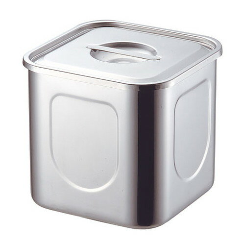 ☆ ストック 仕込み ☆ KO 18-8角キッチンポット 11cm(1.2L) [ 110 x 110 x深さ 110mm ] 【飲食店 レストラン ホテル 厨房 業務用 】
