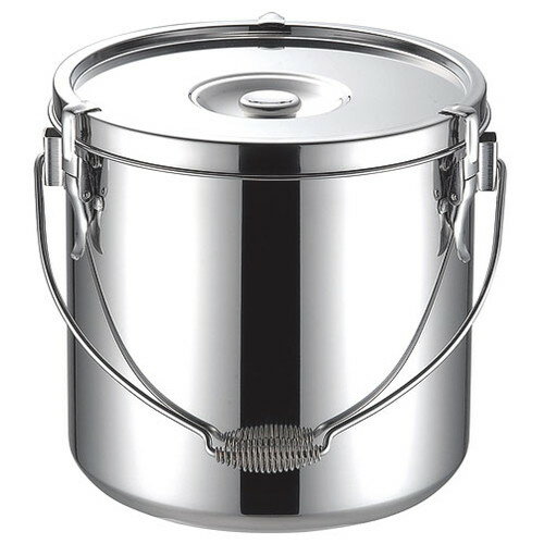 ☆ ストック 仕込み ☆ KO 18-8給食缶 24cm(10.0L) [ φ240 x H240mm ] 【飲食店 レストラン ホテル 厨房 業務用 】