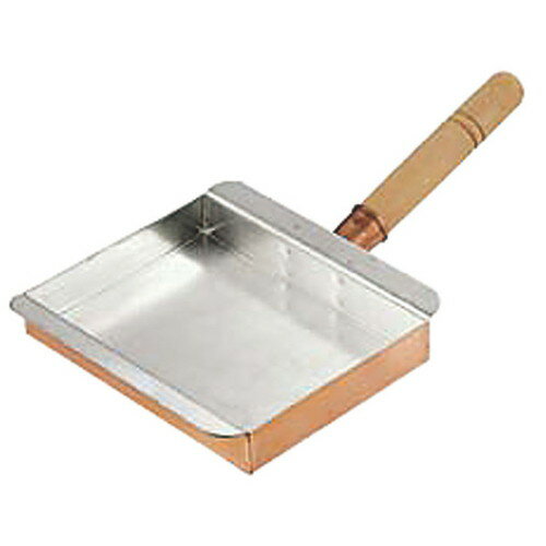 ☆ 料理道具 ☆ 銅玉子焼 名古屋型 18cm [ 180 x 225 x深さ 30mm ] 【飲食店 レストラン ホテル 厨房 業務用 】