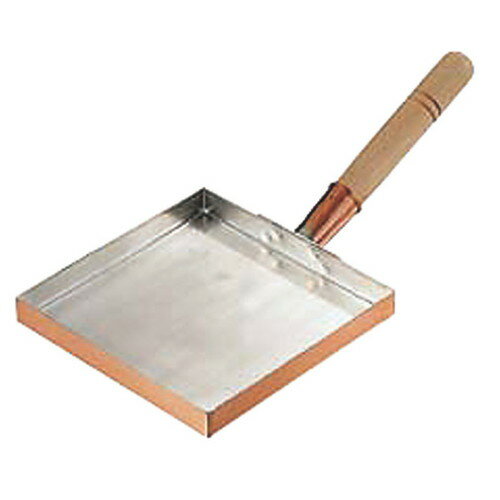 ☆ 料理道具 ☆ 銅玉子焼 関東型(うす焼用)24cm [ 240 x 240 x深さ 21mm ] 【飲食店 レストラン ホテル 厨房 業務用 】