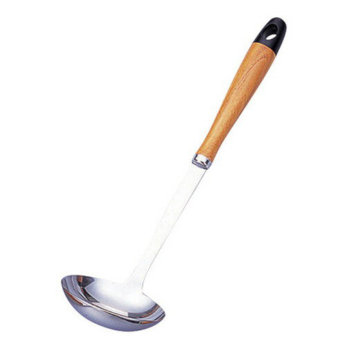 ☆ 調理小物 ☆SFM-02 セフティー木柄 お玉 (小) [ φ75 x 290mm ] 【 飲食店 レストラン ホテル 厨房 業..