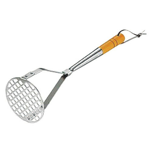 ☆ 調理小物 ☆木柄ポテトマッシャー 小 [ φ80 x 305mm ] 【 飲食店 レストラン ホテル 厨房 業務用 】