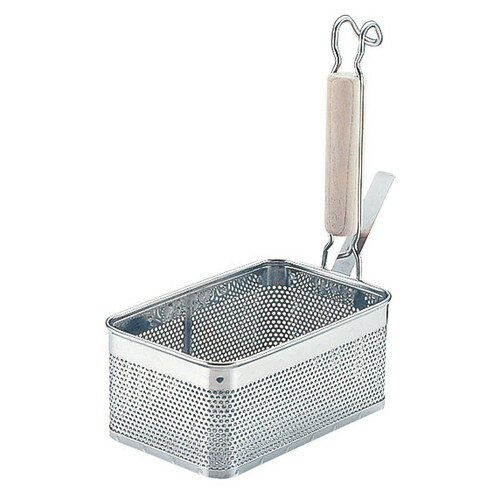 [商品名]　UK18-8パンチング 角てぼ 木柄 縦型 L[素材]　18-8ステンレス 柄:天然木[寸法]　[ 180 x 115 x 140 x 185mm ]実際に使う立場の方々からの声を多く取り入れた製品です。[ 180 x 115 x 140 x 185mm ] 18-8ステンレス 柄:天然木 パンチング穴径2.2mm一部の商品はメーカーよりお取り寄せとなりますので、納期が前後することがございます。あらかじめご了承ください。商品によっては手造りのため、写真と色・かたちが若干異なることがございます。われものですので丁重に梱包させていただいておりますが、ご質問などございましたらお気軽にお問い合わせください。ご注文に関する注意事項は 【こちら】ご購入前にご確認ください。