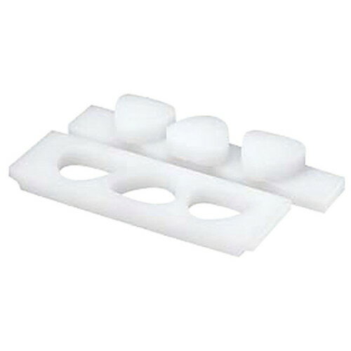 ☆ 調理小物 ☆PCおにぎり型 B型(押し蓋付)3穴小 [ 出来上がり寸法:61 x 58 x H25mm ] 【 飲食店 厨房 キッチン 業務用 】