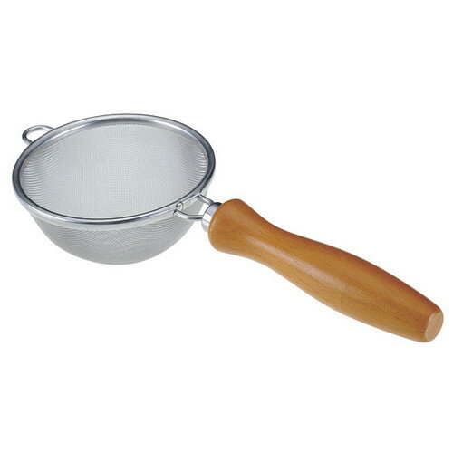 ☆ 調理小物 ☆TS 木柄茶こし浅型2 [ φ83 x 42 x 118mm ] 【 飲食店 厨房 キッチン 業務用 】