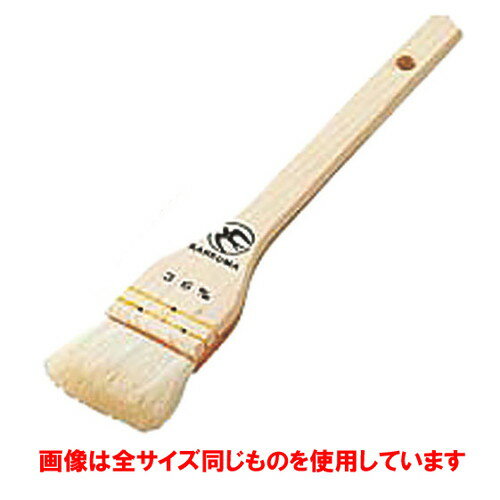 ☆ 鉄板焼き用品 ☆木柄白ハケ 105mm [ 全長240mm ] 【 飲食店 レストラン ホテル 厨房 業務用 お好み焼き 鉄板焼き たこ焼き 屋台 お祭り 】