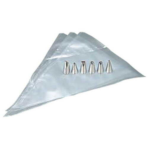 ☆ 製菓用品 ☆(S) ケーキメイト No.470 [ 口金:Φ19 x H33mm 絞り袋:240 x 370mm ] 【 飲食店 レストラン ホテル 厨房 業務用 お菓子 生クリーム ホイップクリーム 】