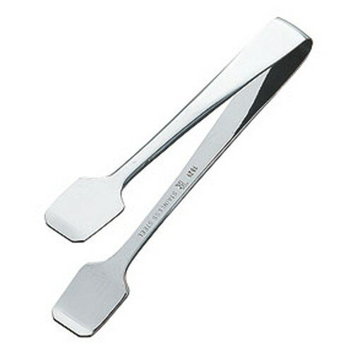 ☆ バー用品 ☆ 18-0厚手シュガートング 小 [ 全長:100mm ]【 居酒屋 クラブ ホテル 飲食店 bar 業務用 】