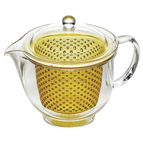 ☆ フロアサービス用品 ☆ クリアティーポット イエロー(480ml) [ 108 x 150 x H125mm ]| ポット コーヒー 紅茶 急須 ティー 人気 おすすめ 食器 洋食器 業務用 飲食店 カフェ うつわ 器 おしゃれ かわいい ギフト プレゼント 引き出物 誕生日 贈り物 贈答品 自宅