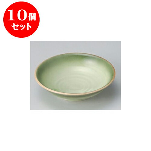 10個セット 向付 緑彩向付 [15.5 x 4.2cm] 強化 | 和食器 鉢 小鉢 ボウル 浅鉢 料亭 ホテル 食器 業務用 飲食店 カフェ うつわ 器 おしゃれ かわいい ギフト プレゼント 内祝い 誕生日 贈り物 贈答品 おすすめ 食器セット