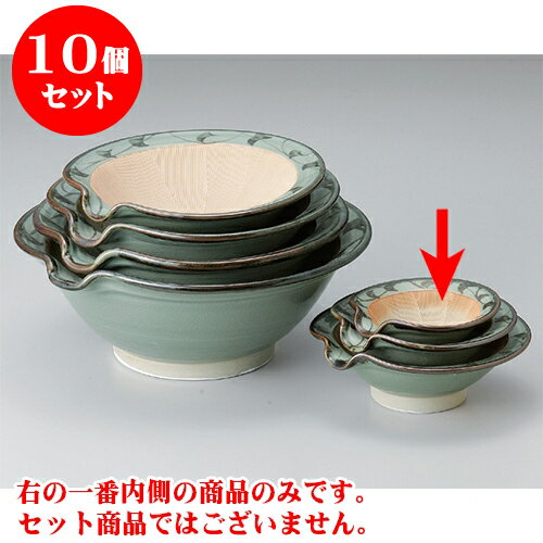 10個セット すり鉢 貫入唐草反形片口すり鉢4.5 [14.4 x 14 x 4.8cm]手造り | 人気 おすすめ 食器 業務用 飲食店 カフェ うつわ 器 おしゃれ かわいい ギフト プレゼント 引き出物 誕生日 贈り物 贈答品 食器セット