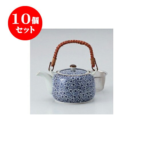 10個セット 土瓶 有田焼桜もみじ4号土瓶（アミ付） [17 x 11 x 10cm 680cc] | ポット 急須 土瓶 お茶 大きい 一服 まったり 人気 おすすめ 食器 業務用 飲食店 カフェ うつわ 器 おしゃれ かわいい ギフト プレゼント 引き出物 誕生日 贈り物 贈答品 食器セット